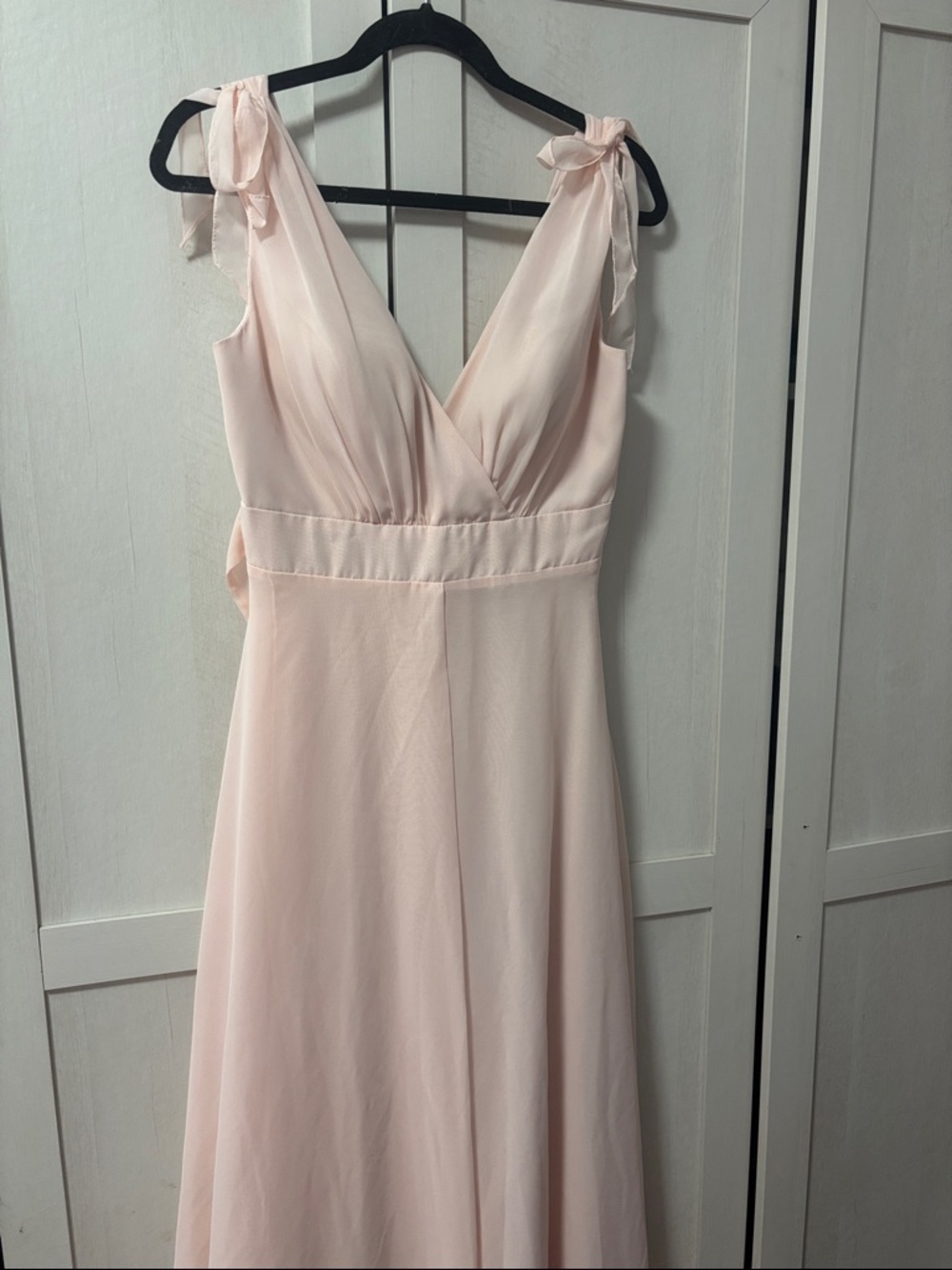 JJ’s House Nedra a-line chiffon Dress Blushing Pink